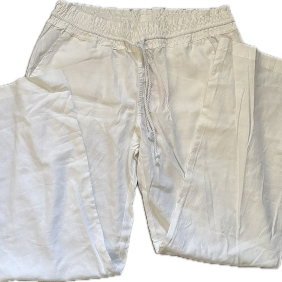 Salt Life White Linen Pants - Picture 1 of 4